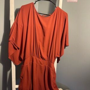 White House Black Market Terracotta Romper